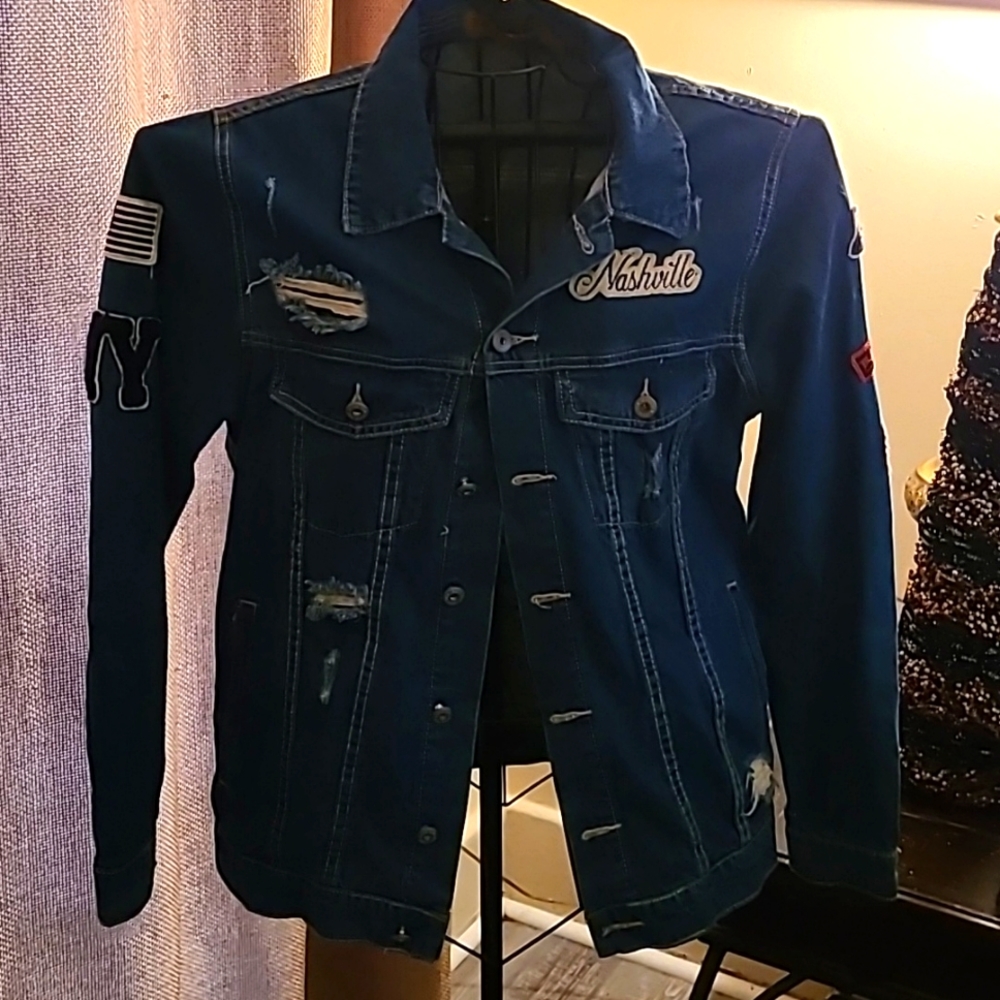 Distressed Denim Jacket